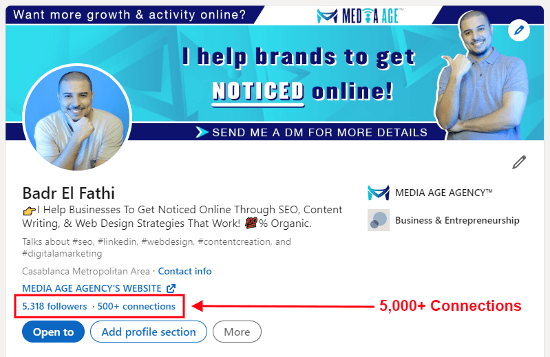 5,000 Connections On LinkedIn